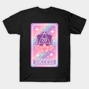 Dungeons and Dragons Tarot Card Pixel Art T-Shirt